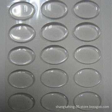 Eco-friendly Clear Epoxy Sticker, Various Designs Available